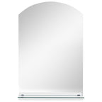 Vidaxl wandspiegel met schap 20x40 cm gehard glas
