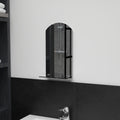 Vidaxl wandspiegel met schap 20x40 cm gehard glas