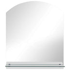 Vidaxl wandspiegel met schap 30x50 cm gehard glas