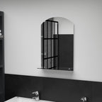 Vidaxl wandspiegel met schap 40x60 cm gehard glas