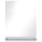 Vidaxl wandspiegel met schap 20x40 cm gehard glas