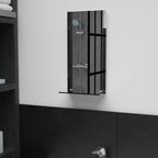 Vidaxl wandspiegel met schap 20x40 cm gehard glas