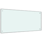 Vidaxl spatscherm keuken 100x50 cm gehard glas wit