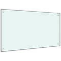 Vidaxl spatscherm keuken 100x60 cm gehard glas wit