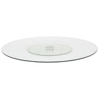 Vidaxl serveerbord draaiend 60 cm gehard glas transparant