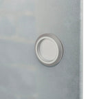 VidaXL Schuifdeur 178 cm glas en aluminium zilverkleurig