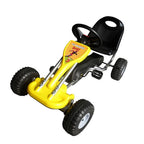 Vidaxl skelter met pedalen geel