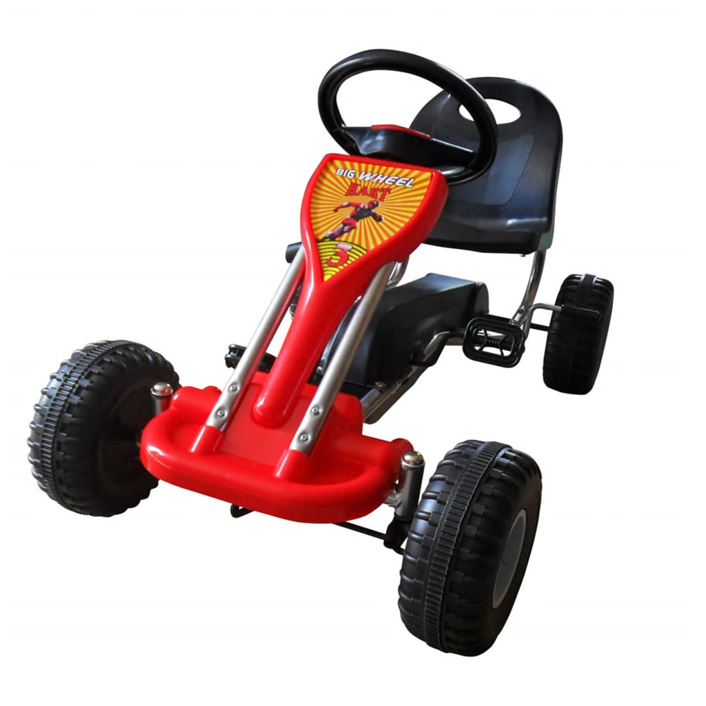 Vidaxl skelter met pedalen rood