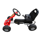 Vidaxl skelter met pedalen rood