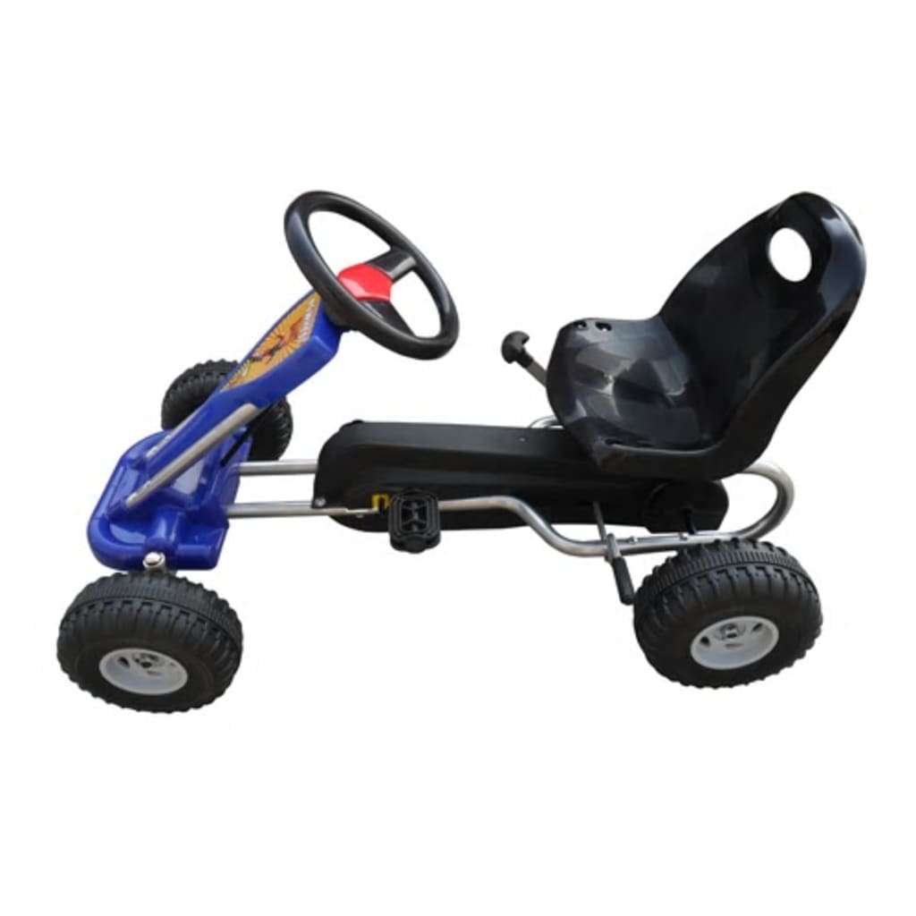 Vidaxl skelter met pedalen blauw