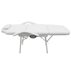Vidaxl behandelingsstoel voor gezicht 185x78x76 cm kunstleer wit