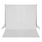 Vidaxl achtergrond zonder standaard 300x300 cm katoen wit