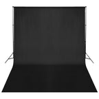 Vidaxl achtergrondsysteem 500x300 cm zwart