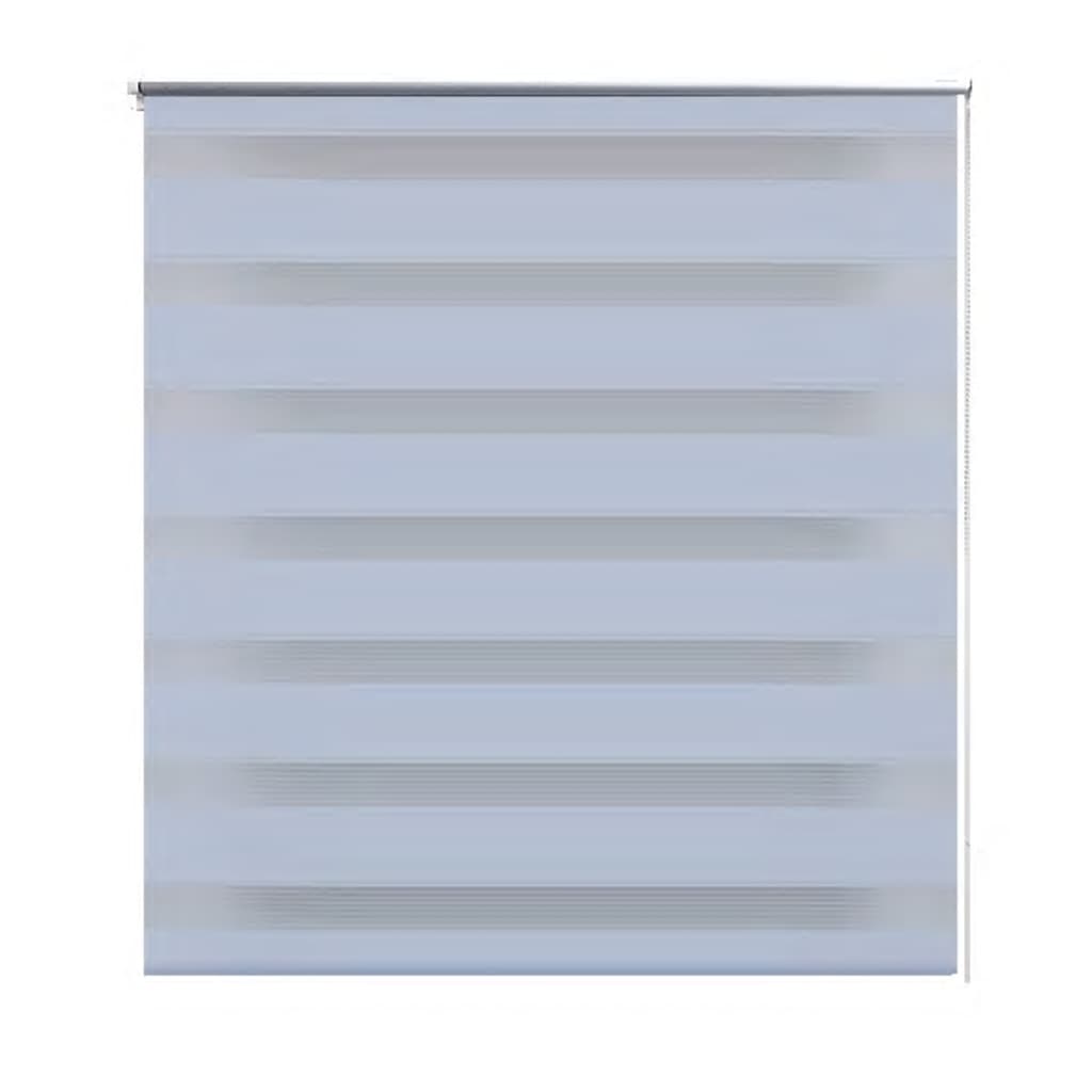 Vidaxl zebra rolgordijn 50,9 x 100 cm stofbreedte 46,7 cm wit