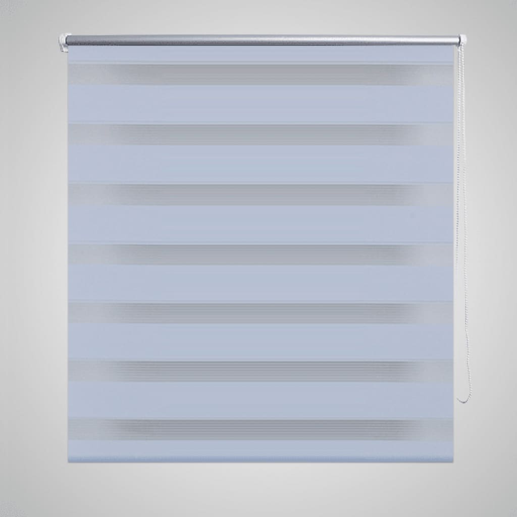 Vidaxl zebra rolgordijn 50,9 x 100 cm stofbreedte 46,7 cm wit