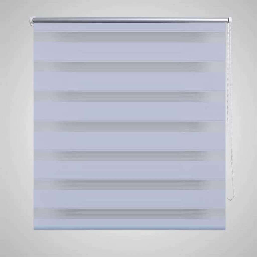Vidaxl zebra rolgordijn 60,9 x 120 cm stofbreedte 56,7 cm wit