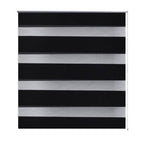 Vidaxl zebra rolgordijn 60,9 x 120 cm stofbreedte 56,7 cm zwart