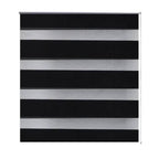 Vidaxl zebra rolgordijn 70,9 x 120 cm stofbreedte 66,7 cm zwart