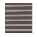 Vidaxl zebra rolgordijn 80,9 x 150 cm stofbreedte 76,7 cm koffiebruin
