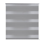 Vidaxl zebra rolgordijn 80,9 x 175 cm stofbreedte 76,7 cm grijs