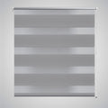 Vidaxl zebra rolgordijn 80,9 x 175 cm stofbreedte 76,7 cm grijs