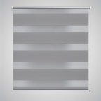 Vidaxl zebra rolgordijn 80,9 x 175 cm stofbreedte 76,7 cm grijs