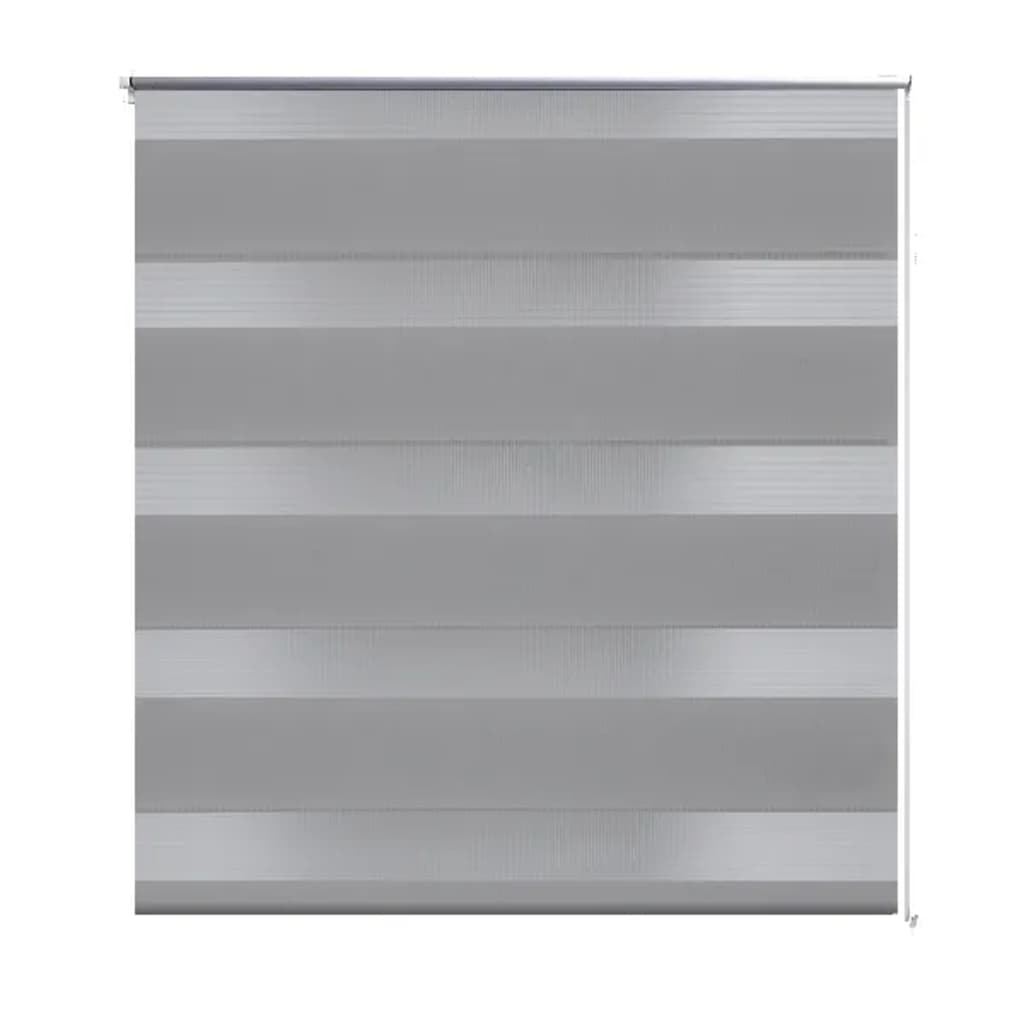 Vidaxl zebra rolgordijn 90,9 x 150 cm stofbreedte 86,7 cm grijs