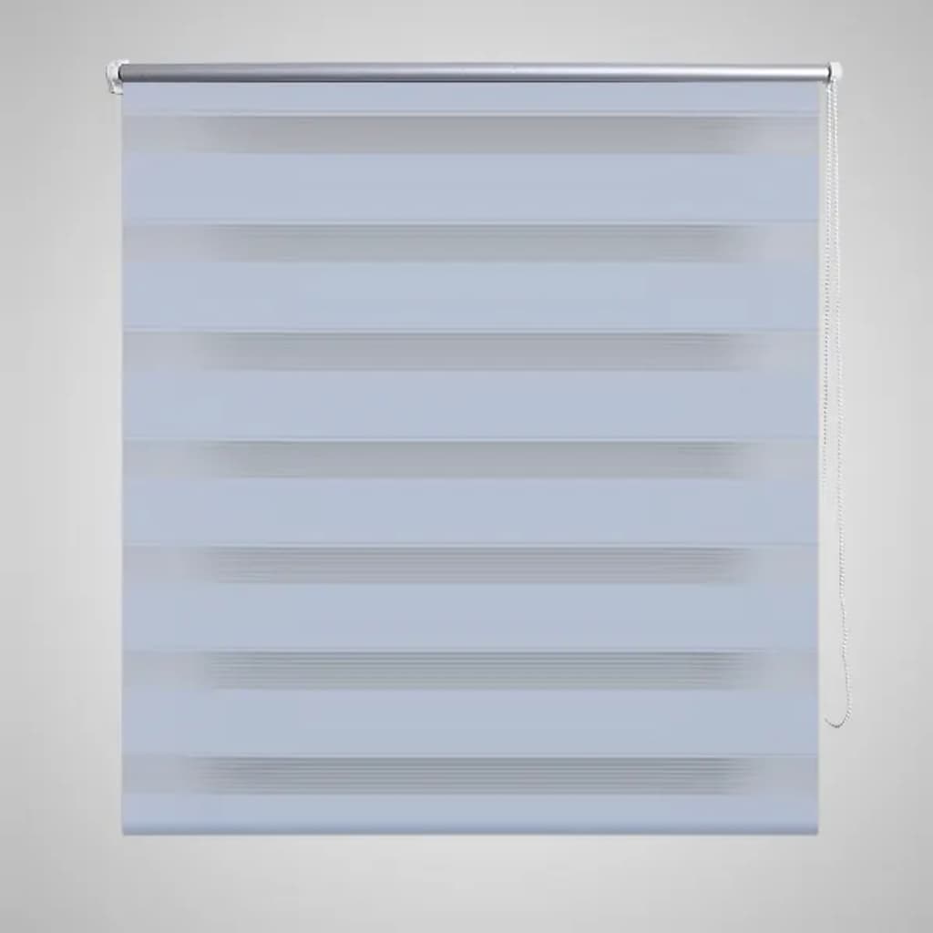 Vidaxl zebra rolgordijn 100,9 x 175 cm stofbreedte 96,7 cm wit