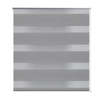 Vidaxl zebra rolgordijn 100,9 x 175 cm stofbreedte 96,7 cm grijs