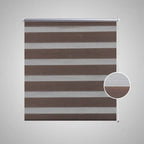 Vidaxl zebra rolgordijn 100,9 x 175 cm stofbreedte 96,7 cm koffiebruin