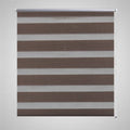 Vidaxl zebra rolgordijn 100,9 x 175 cm stofbreedte 96,7 cm koffiebruin