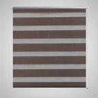 Vidaxl zebra rolgordijn 100,9 x 175 cm stofbreedte 96,7 cm koffiebruin