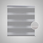 Vidaxl zebra rolgordijn 120,9 x 175 cm stofbreedte 116,7 cm grijs