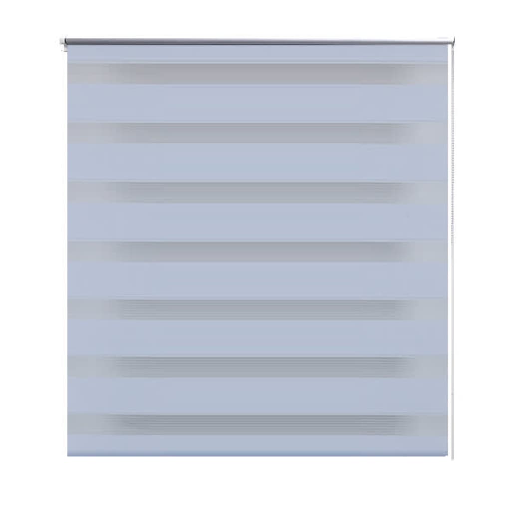 Vidaxl zebra rolgordijn 120,9 x 230 cm stofbreedte 116,7 cm wit