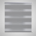 Vidaxl zebra rolgordijn 120,9 x 230 cm stofbreedte 116,7 cm grijs