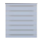 Vidaxl zebra rolgordijn 140,9 x 175 cm stofbreedte 136,7 cm wit