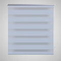 Vidaxl zebra rolgordijn 140,9 x 175 cm stofbreedte 136,7 cm wit