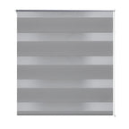 Vidaxl zebra rolgordijn 140,9 x 175 cm stofbreedte 136,7 cm grijs