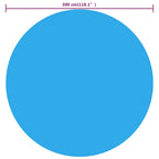 Vidaxl solar zwembadfolie drijvend rond 300 cm pe blauw