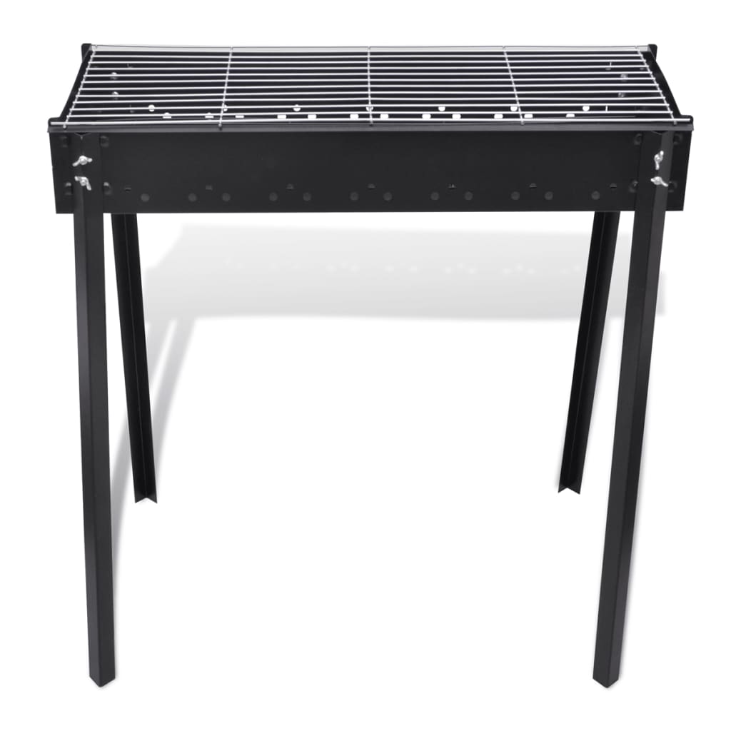 Vidaxl houtskoolbarbecue staand vierkant 75x28 cm