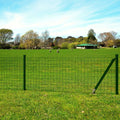 VidaXL Hek 25x1,5 m staal groen