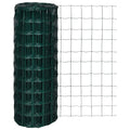 Vidaxl euro hek 10x1,0 m staal groen