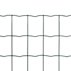Vidaxl euro hek 10x1,0 m staal groen