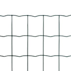 Vidaxl euro hek 10x1,2 m staal groen