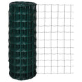 Vidaxl euro hek 25x1,0 m staal groen