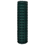 Vidaxl euro hek 25x1,5 m staal groen