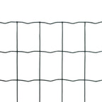 Vidaxl euro hek 10x1,5 m staal groen