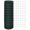 Vidaxl euro hek 25x0,8 m staal groen