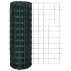Vidaxl euro hek 25x1,0 m staal groen