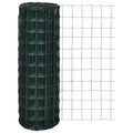 Vidaxl euro hek 25x1,5 m staal groen